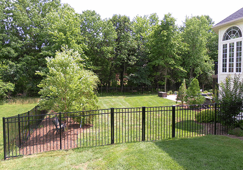 Extensive Backyard Metal Fence in NOVA photo